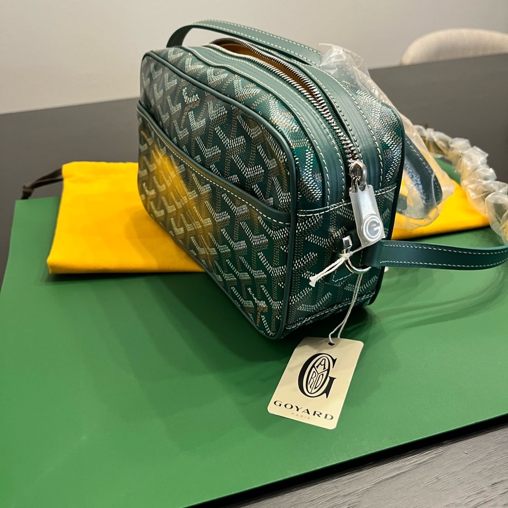 NEW 💚 Goyard SAC CAP-VERT PM Unisex Green Crossbody - Authentic *FULL SET* - Picture 13 of 16